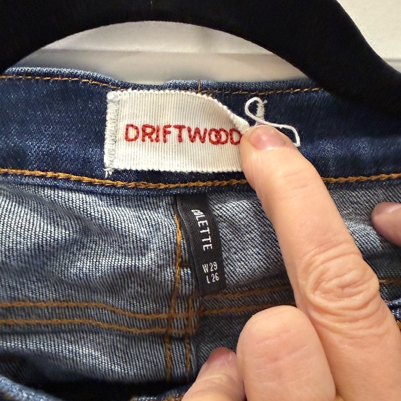 DRIFTWOOD Indigo Embroidered Flare Jeans - Picture 3 of 3